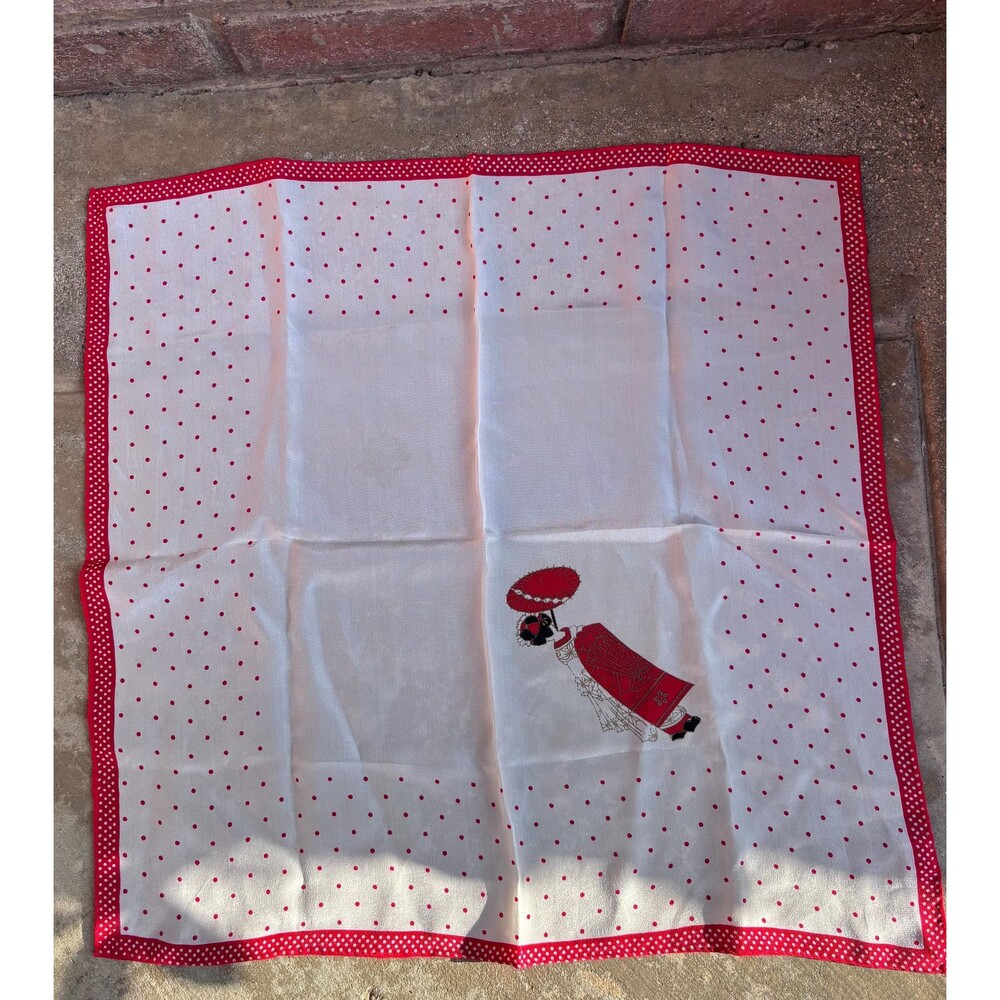 Japanese Silk Scarf with Geisha